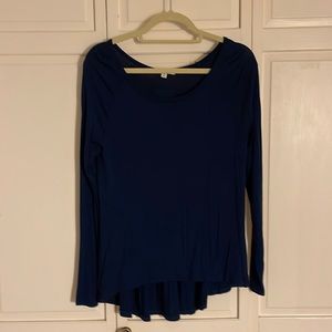 Navy Blue long sleeve top